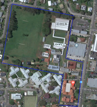 school location aerial